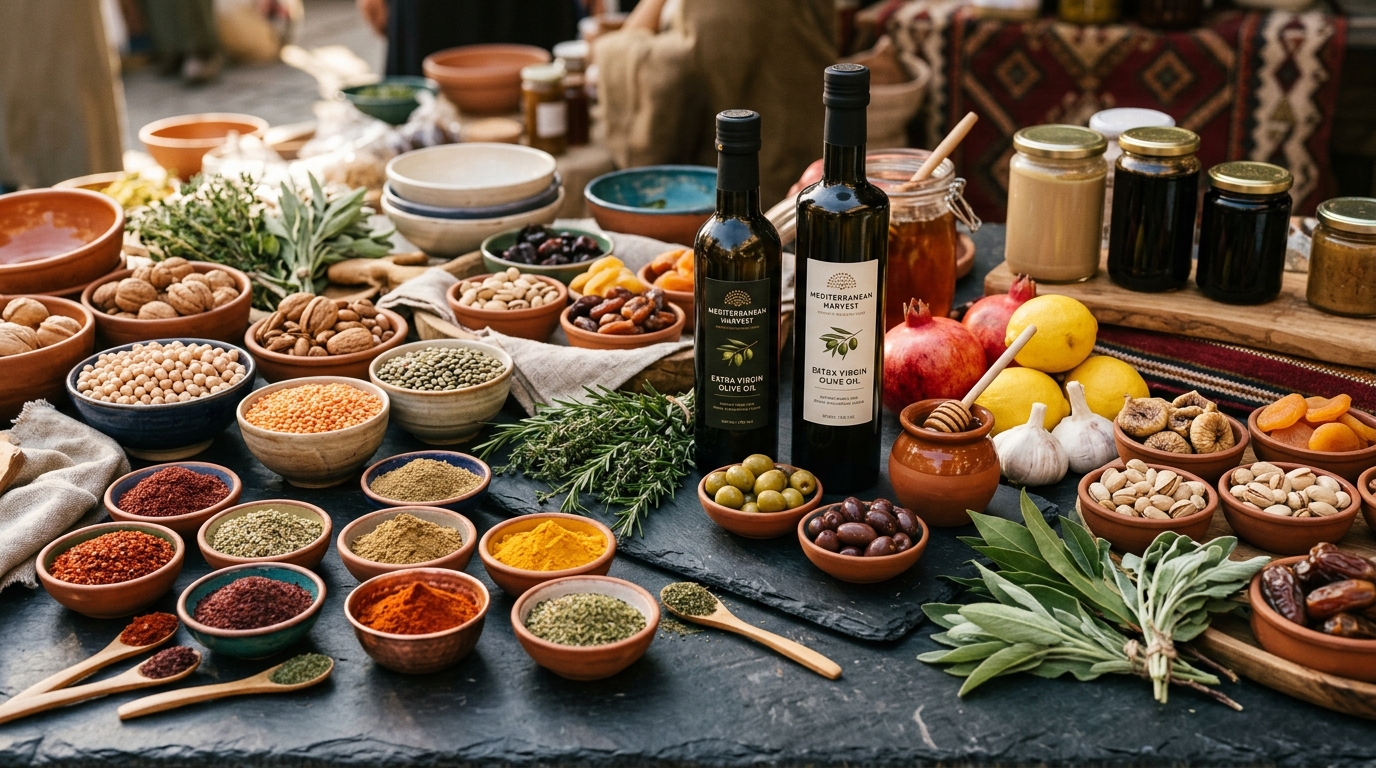 Mediterranean Food Harvest & Spices